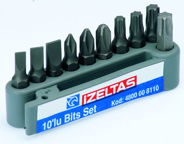 İzeltaş 4800008110 10 Lu Bits Set ( 25 Mm )