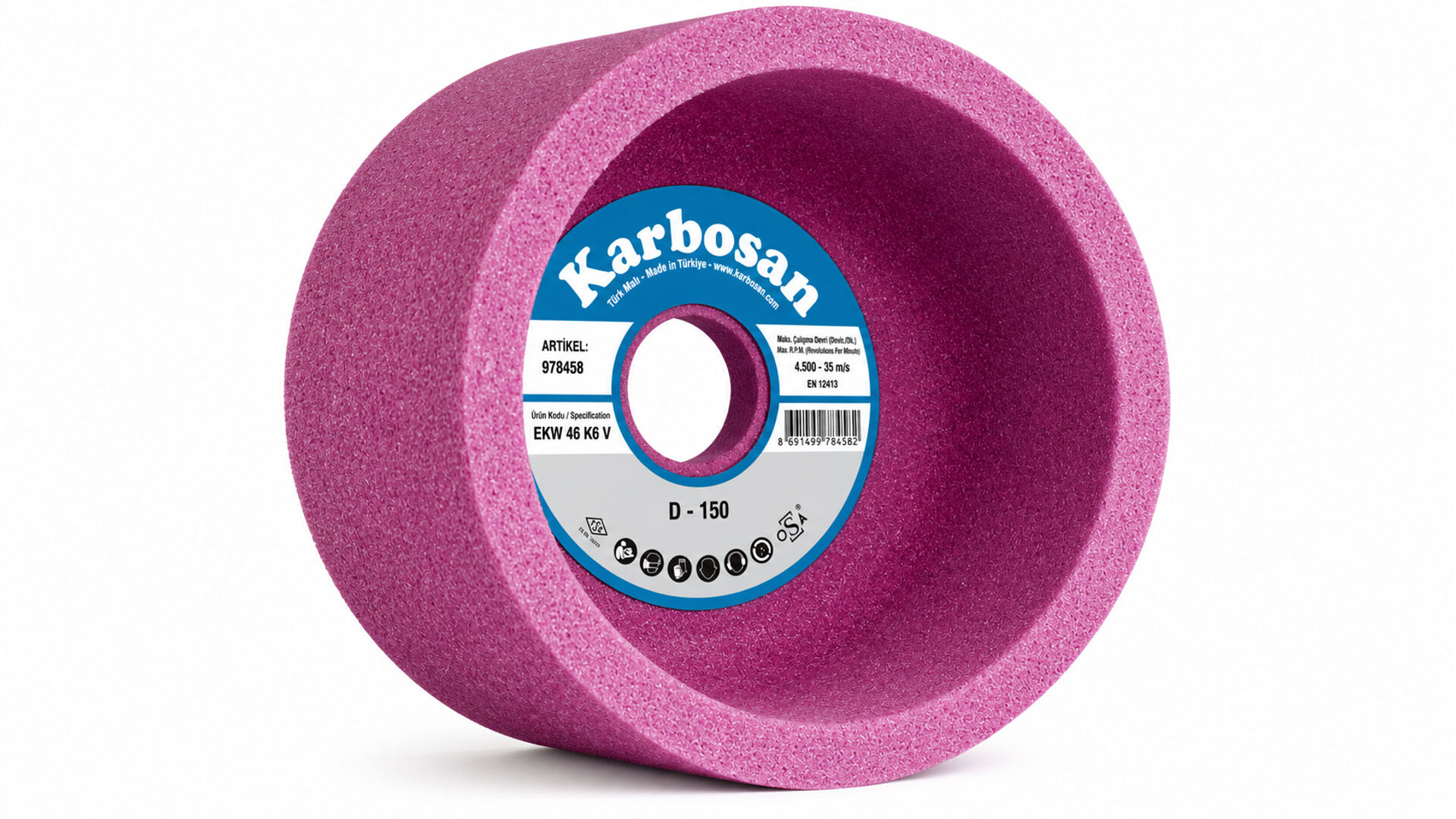 KARBOSAN FORM D-150 EKW46 DÜZ ÇANAK TAŞ