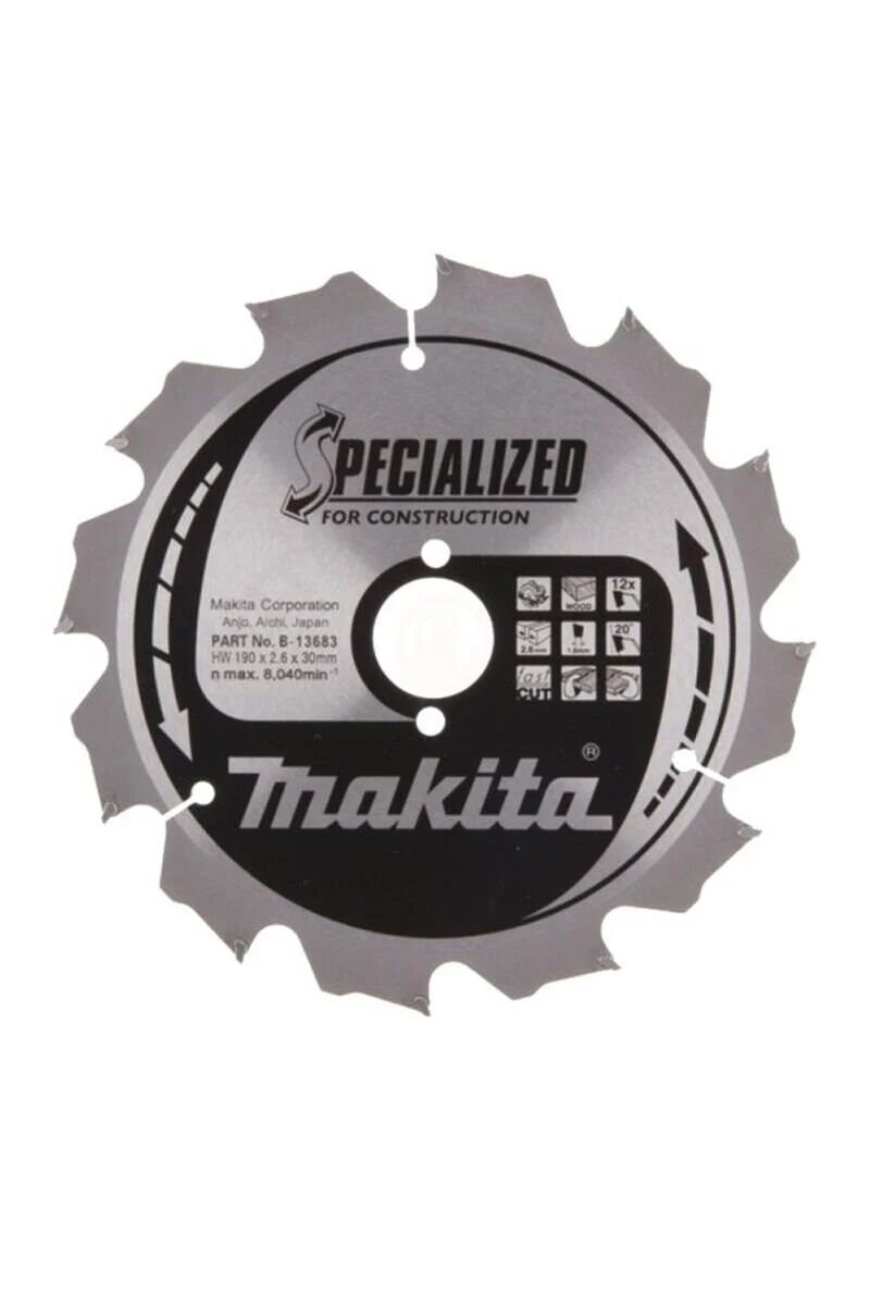 Makita B-13683 Tct Testere 190X30X12T