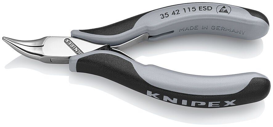 KNIPEX 35 42 115ESD ELEKTRONİKÇİ EĞRİ KARGABURUN  - ESD