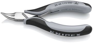 KNIPEX 35 42 115ESD ELEKTRONİKÇİ EĞRİ KARGABURUN  - ESD