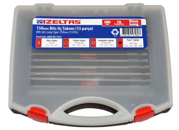 İzeltaş 4850001513 13'Lü Uzun Bits Takım ( 150 Mm )