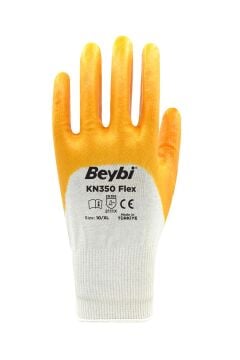 BEYBİ NİTRİL ELDİVEN KN350 FLEX SARI 12 ADET