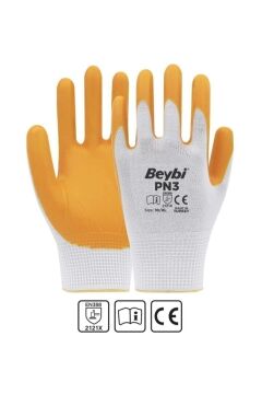 BEYBİ NİTRİL ELDİVEN PN3 BEYAZ SARI 12 ADET