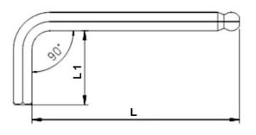İzeltaş 4905220020 * 2 Mm Allen Anahtarı (Ballpoint Hexagon)