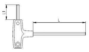 İzeltaş 4920220050 5 Mm T Tipi Allen Anahtar