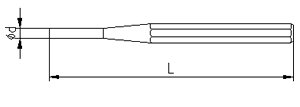 İzeltaş 5550240002 2 Mm Düz Pim Zımba Boyalı