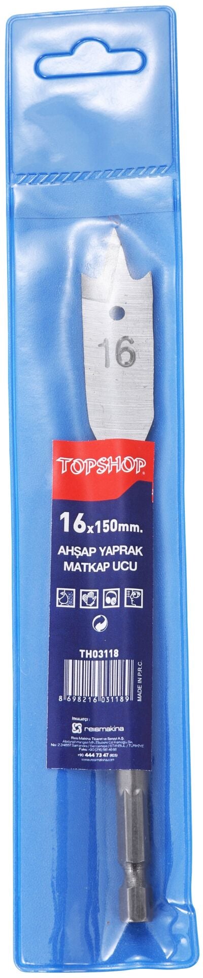 TOPSHOP TH03131 AHŞAP YAPRAK MATKAP UCU 38MM