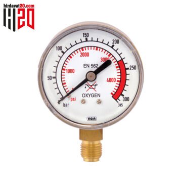 YILDIZ 51315 BASINÇ GÖSTERGESİ 0-315 OKSİJEN GİRİŞ