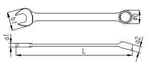 İzeltaş 0330020008 8 Mm Kombine Anahtar Uzun Boy
