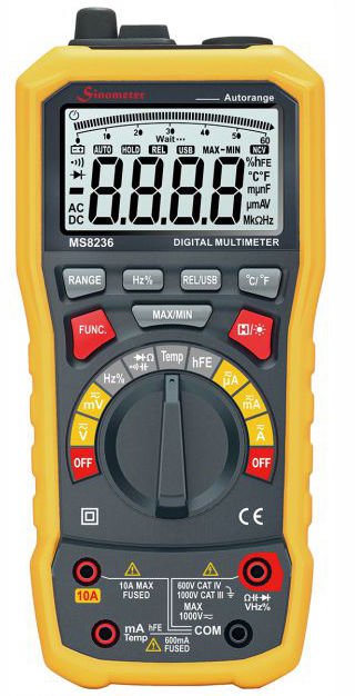 MASTECH HS8236 USB BAĞLANTILI TRUE RMS MULTİMETRE
