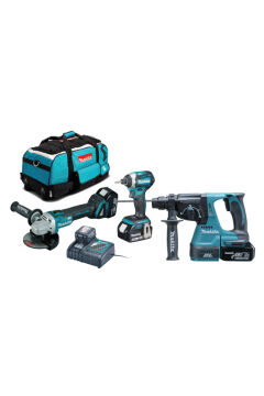Makita MAKDLX3070TX ( Dga504Z + Dhr242Z + Dtd154Z) Akülü Set